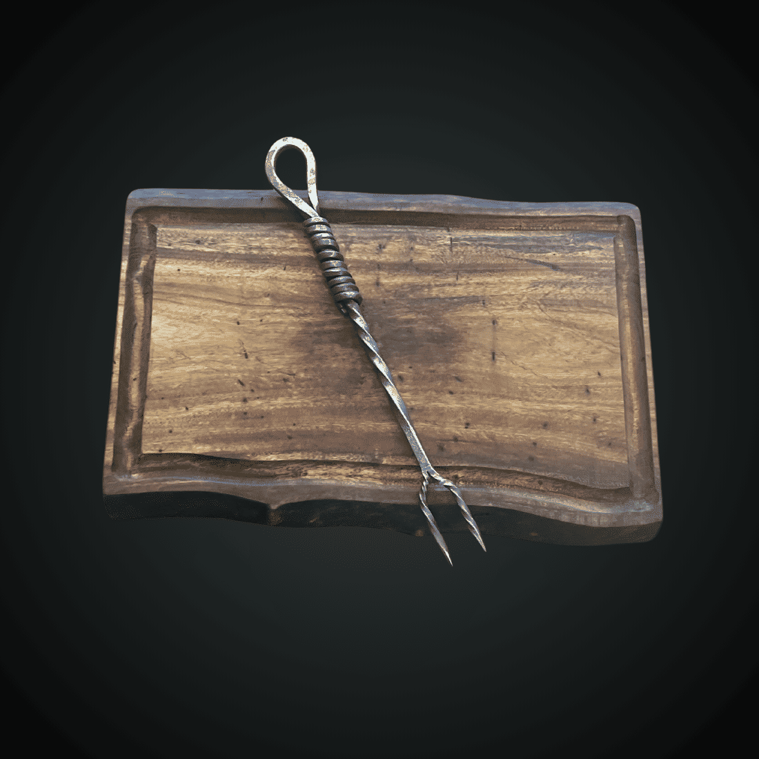 Garfo Forjado Rústico Torcido 100% carbono Garfo Forjado Rústico Torcido 100% carbono