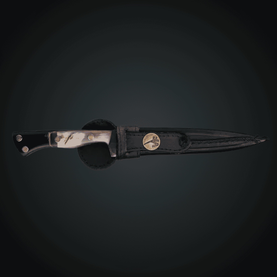 Faca Churrasco Campeira 8“ VF 3mm Brut Forj - Aço Inox 420 - Cabo Chifre