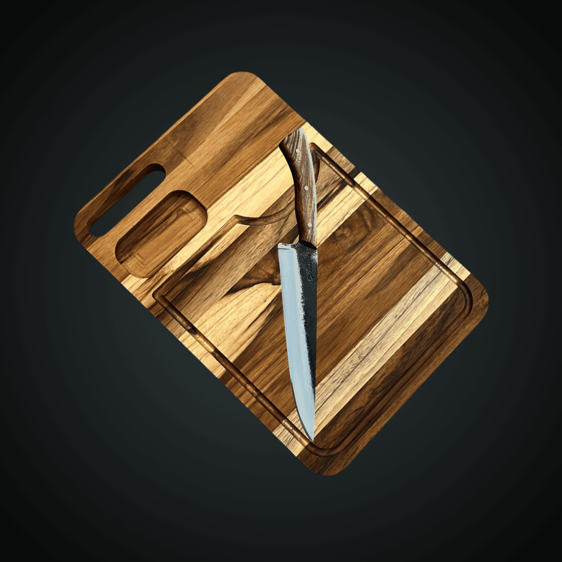 Faca Churrasco Assador 10" VF - Cabo MAdeira Aço Carbono 1070 - 3mm