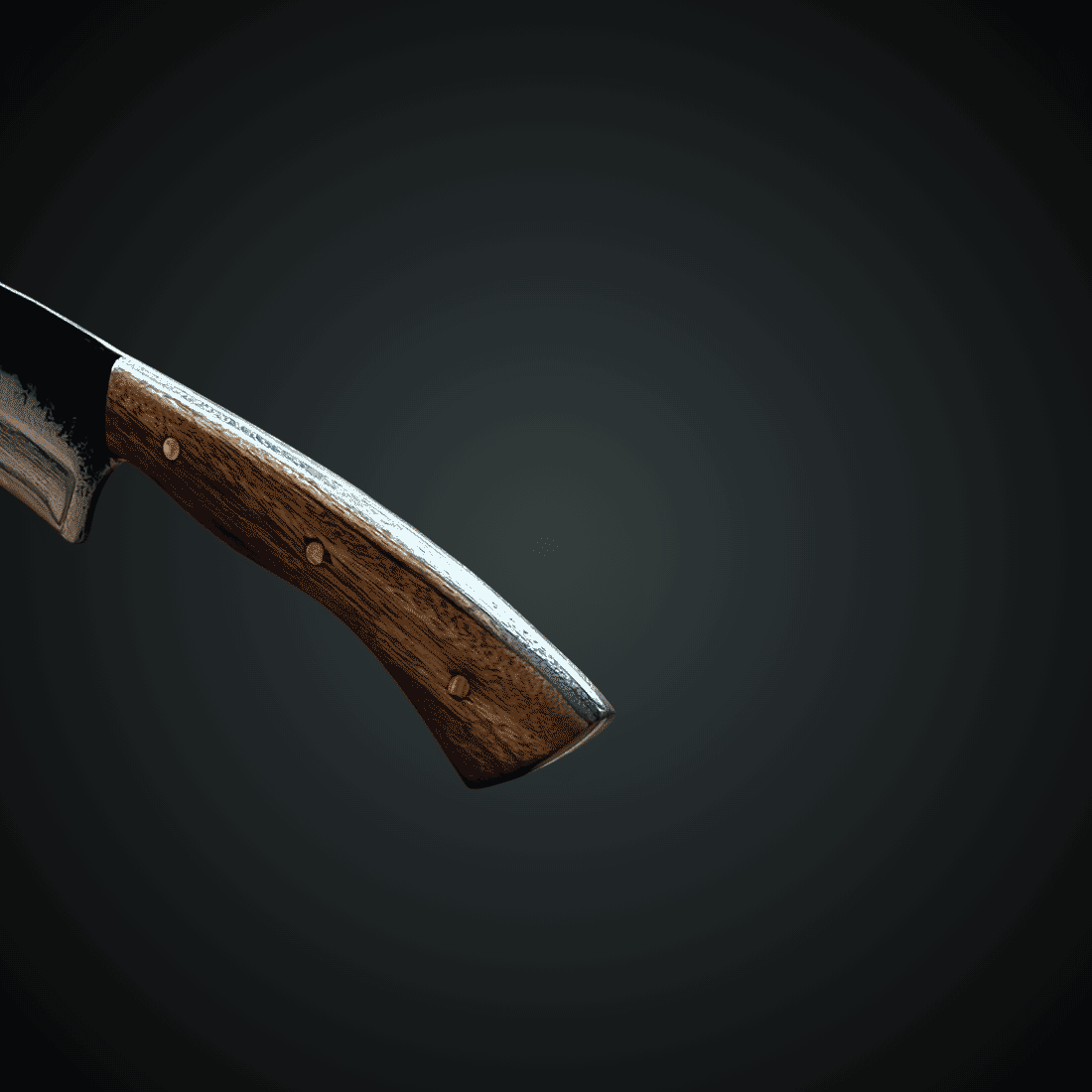 Faca Churrasco Assador 10" VF - Cabo MAdeira Aço Carbono 1070 - 3mm