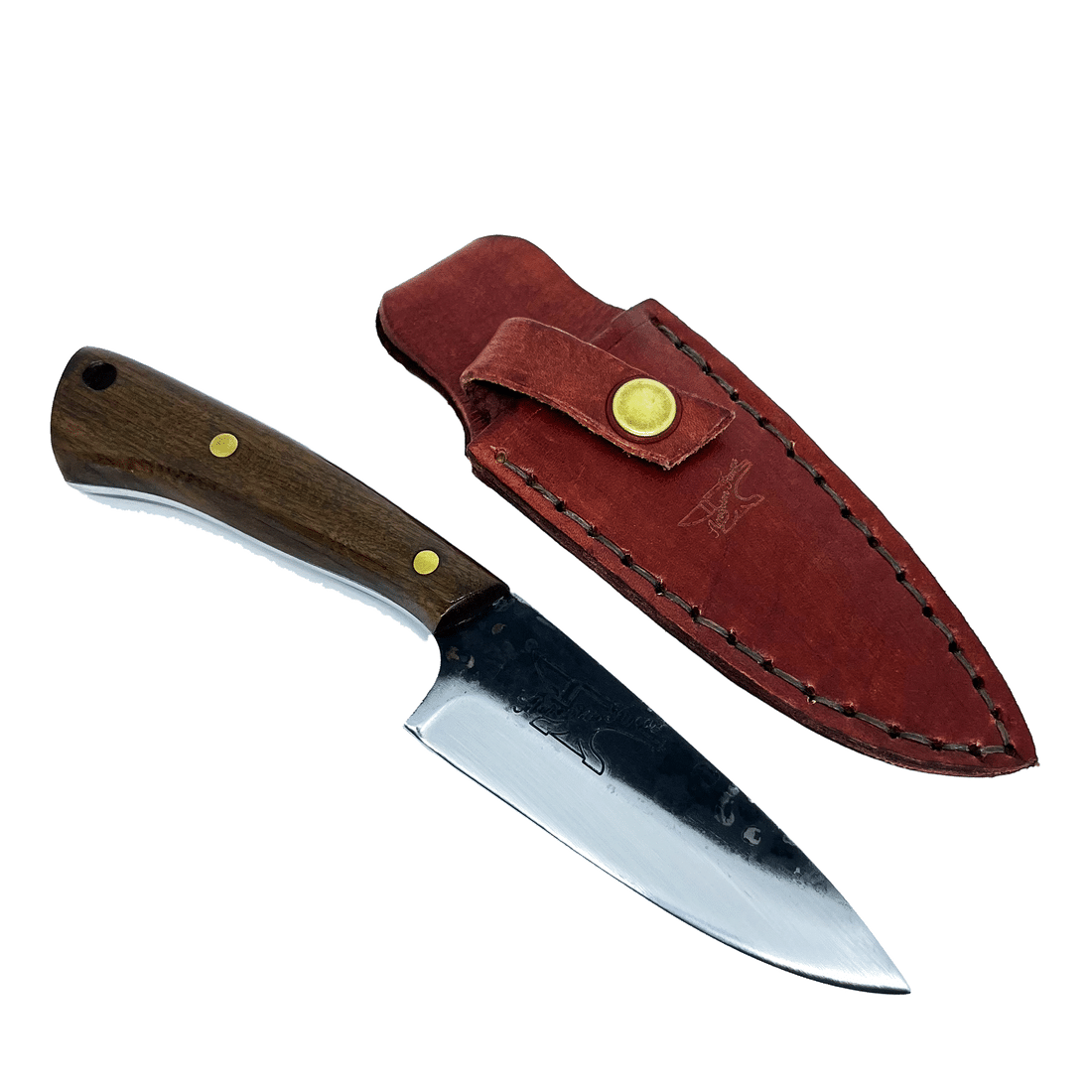 Mini Faca EDC 4" Cabo Madeira Guajuvira Aço Carbono 1070 - Amorim Facas Mini Faca EDC 4" Cabo Madeira Guajuvira Aço Carbono 1070 - Amorim Facas