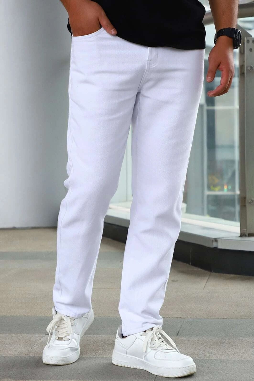 CALÇA JEANS PENTAGONO BRANCO