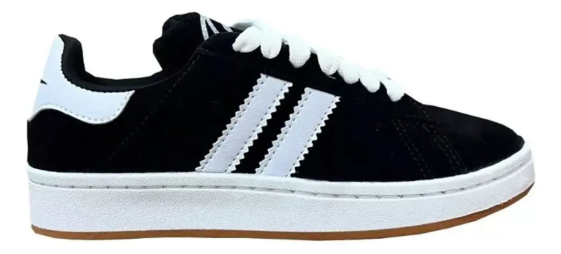 Tenis estiloso camurça preto Tenis estiloso camurça preto