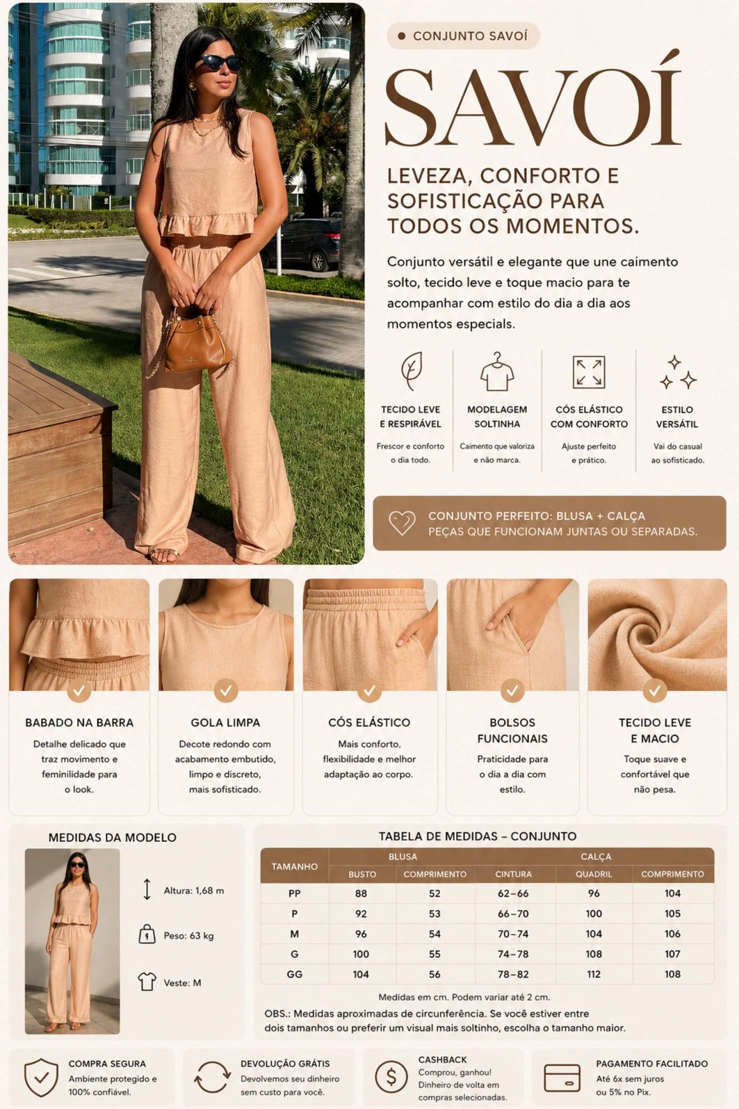 PRÉ VENDA - LEVE 3 CONJUNTOS VISCOSE SAVOI E GANHE DESCONTO ESPECIAL PRÉ VENDA - LEVE 3 CONJUNTOS VISCOSE SAVOI E GANHE DESCONTO ESPECIAL