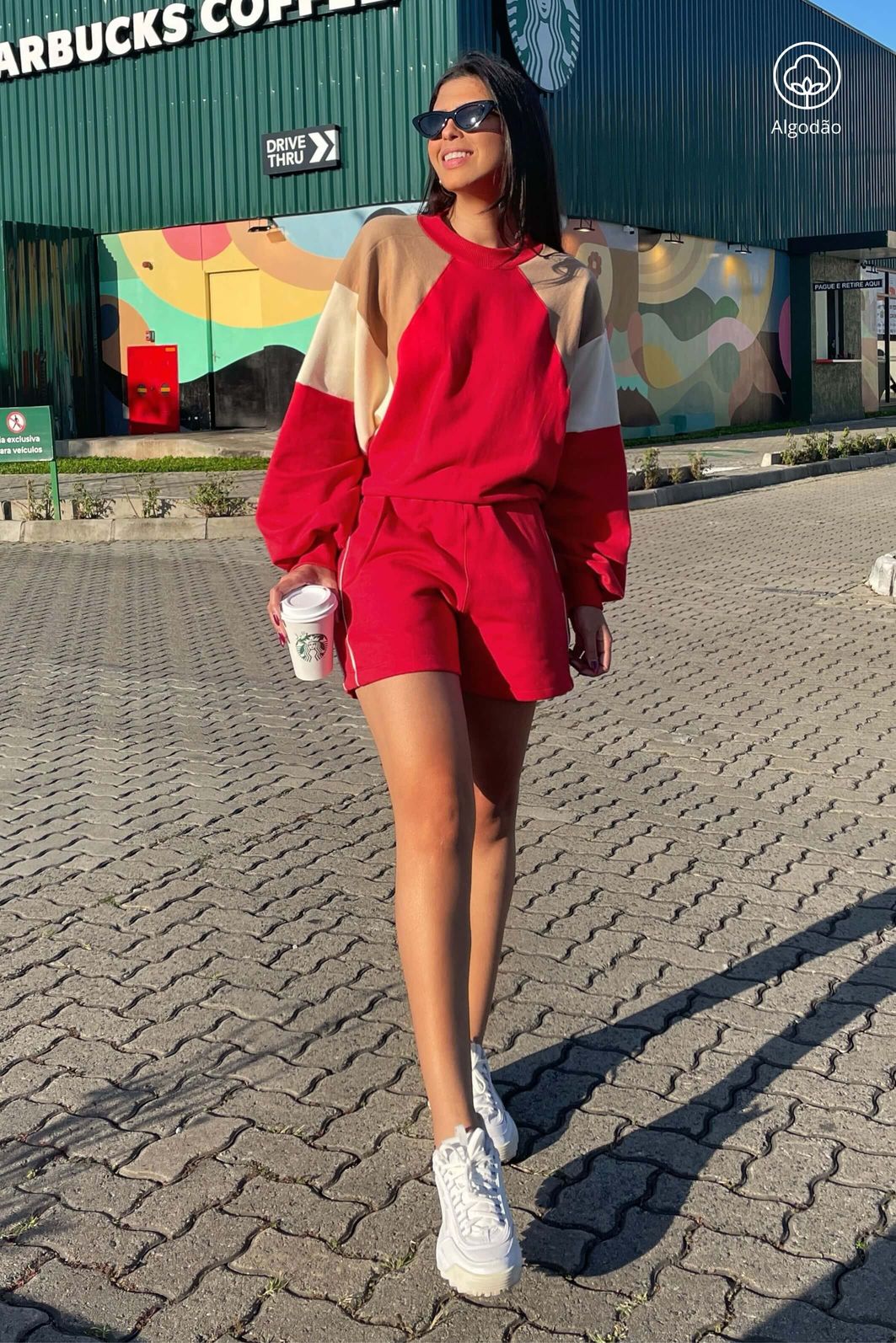 LEVE 3 MOLETONS FELPADOS | 2 CONJUNTOS MOLETONS SHORTS E GANHE 1 VESTIDO MOLETOM