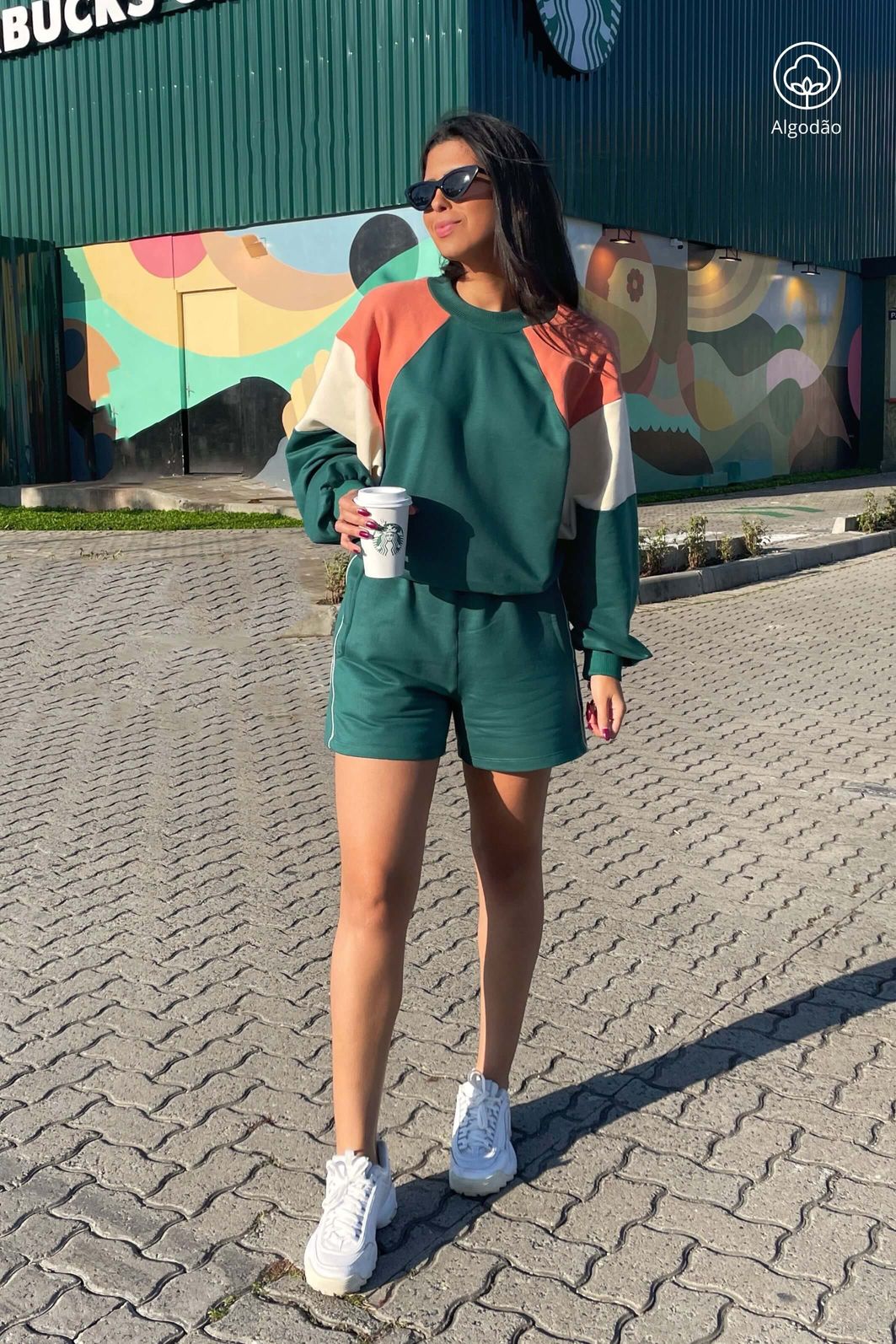 LEVE 3 MOLETONS FELPADOS | 2 CONJUNTOS MOLETONS SHORTS E GANHE 1 VESTIDO MOLETOM