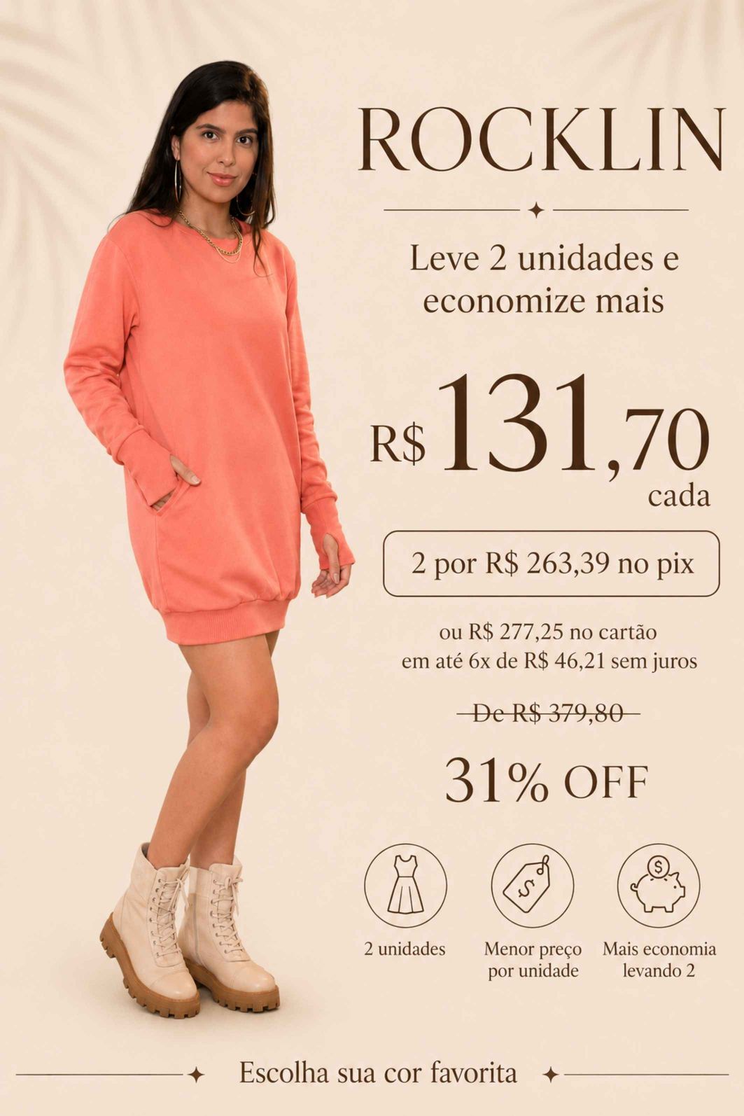 LEVE 2 VESTIDOS MOLETONS FELPADOS ALGODÃO ROCKLIN E GANHE DESCONTO ESPECIAL LEVE 2 VESTIDOS MOLETONS FELPADOS ALGODÃO ROCKLIN E GANHE DESCONTO ESPECIAL