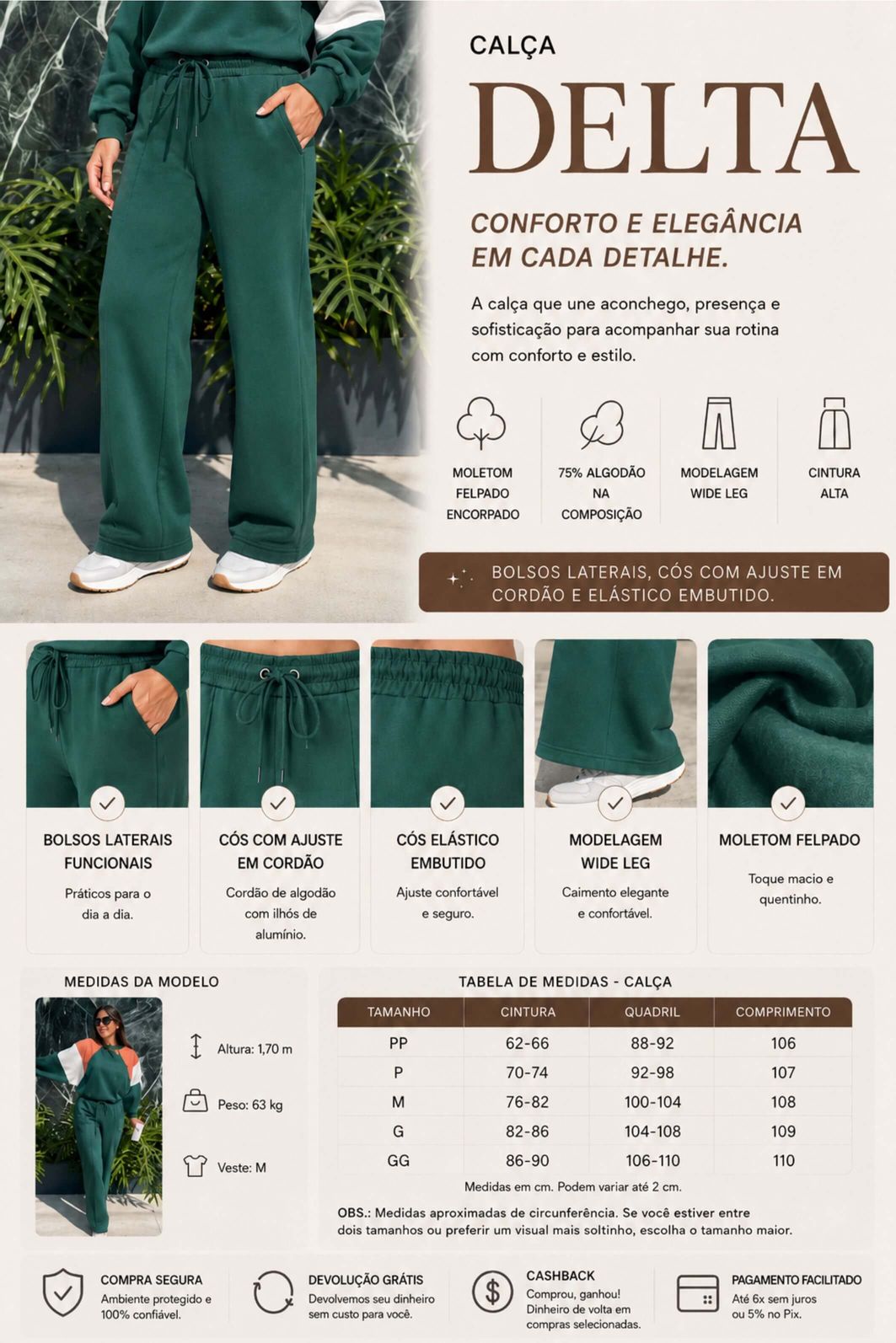 LEVE 2 CALÇAS MOLETONS FELPADOS ALGODÃO DELTA E GANHE DESCONTO ESPECIAL LEVE 2 CALÇAS MOLETONS FELPADOS ALGODÃO DELTA E GANHE DESCONTO ESPECIAL