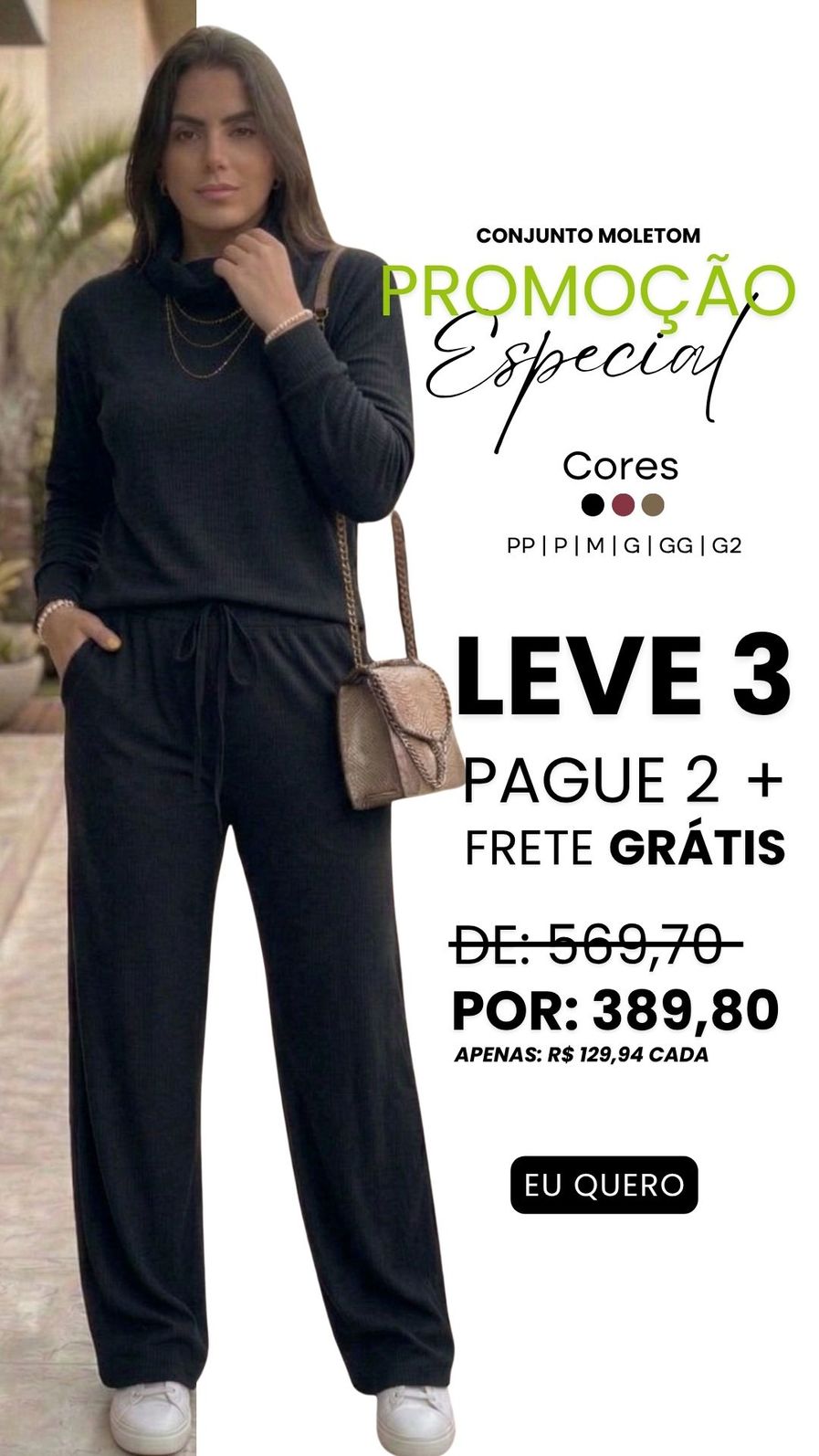 LEVE 3 PELO VALOR DE 2 | CONJUNTO WIDELEG SINTÉTICO BERLIM