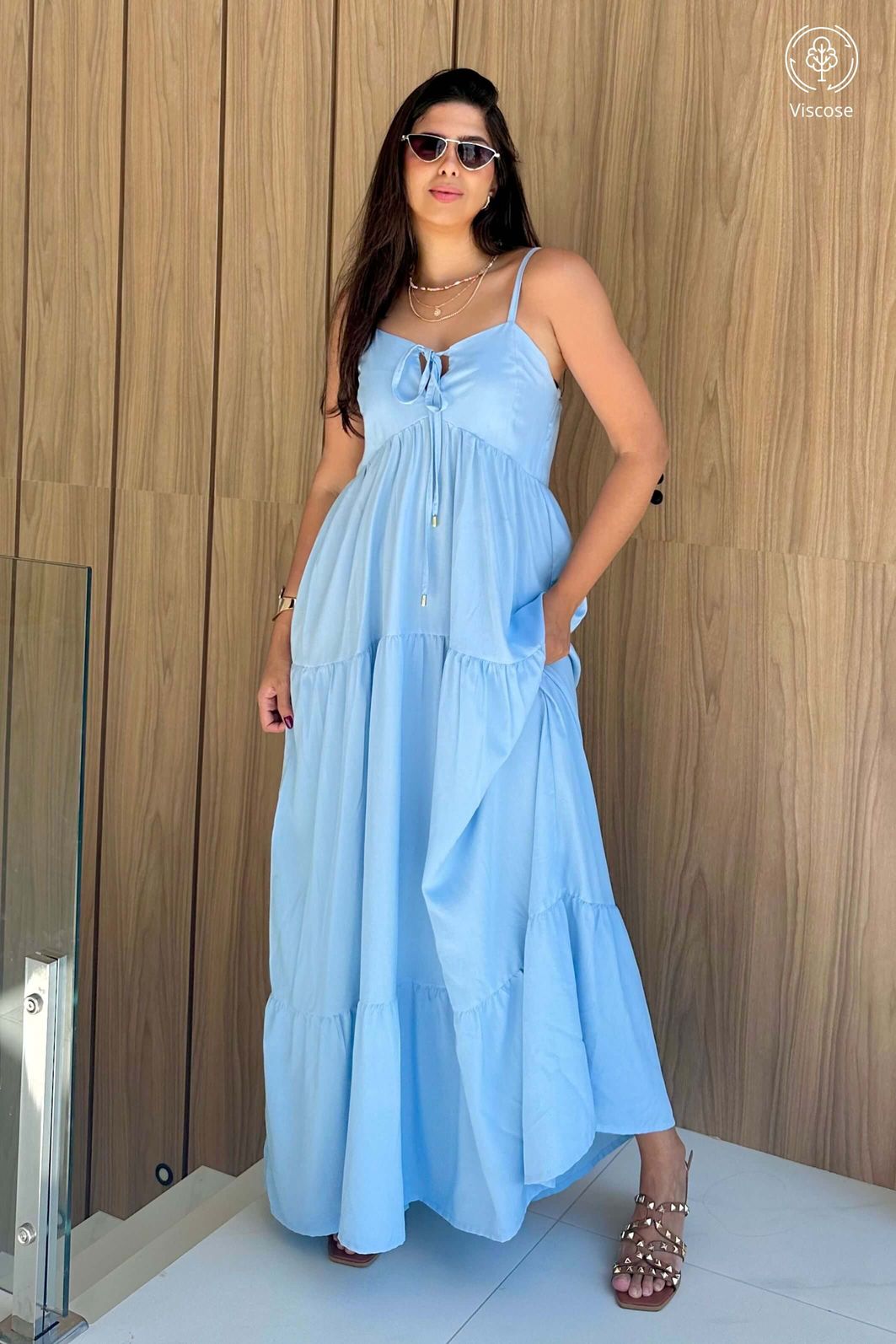 LEVE 2 VESTIDOS MIDI VISCOSE LUMINAR E GANHE DESCONTO ESPECIAL LEVE 2 VESTIDOS MIDI VISCOSE LUMINAR E GANHE DESCONTO ESPECIAL