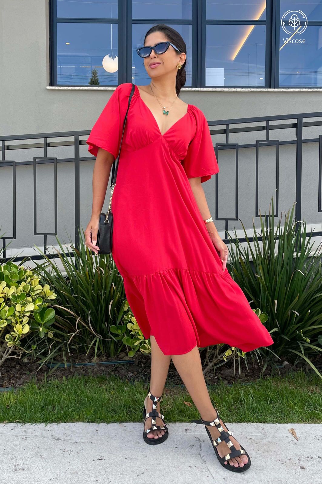 LEVE 2 VESTIDOS MIDI VISCOSE BRISI E GANHE DESCONTO ESPECIAL LEVE 2 VESTIDOS MIDI VISCOSE BRISI E GANHE DESCONTO ESPECIAL