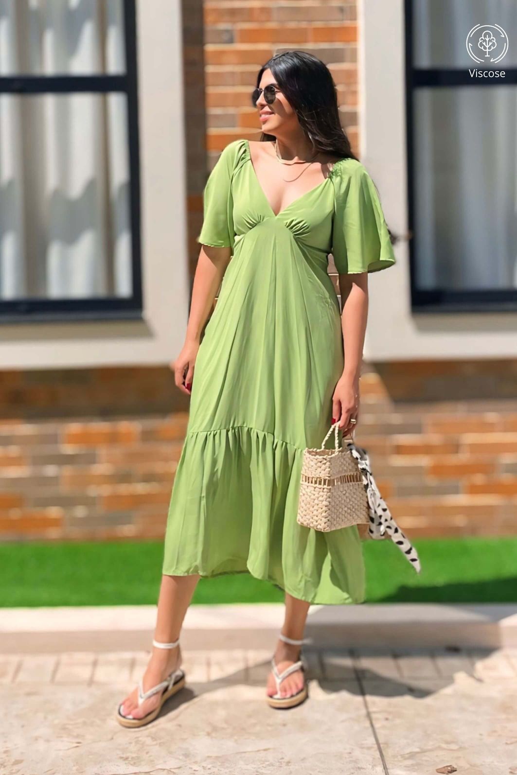 LEVE 3 VESTIDOS MIDI VISCOSE BRISI E GANHE DESCONTO ESPECIAL LEVE 3 VESTIDOS MIDI VISCOSE BRISI E GANHE DESCONTO ESPECIAL