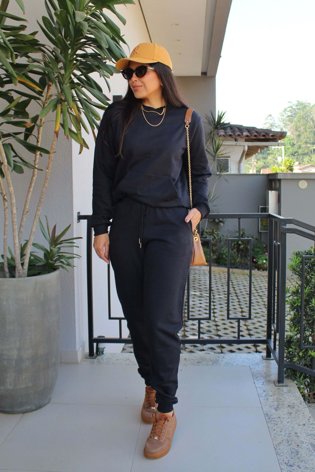 Conjunto moletom felpado flanelado feminino blusa manga longae calça jogger Conjunto moletom felpado flanelado feminino blusa manga longae calça jogger