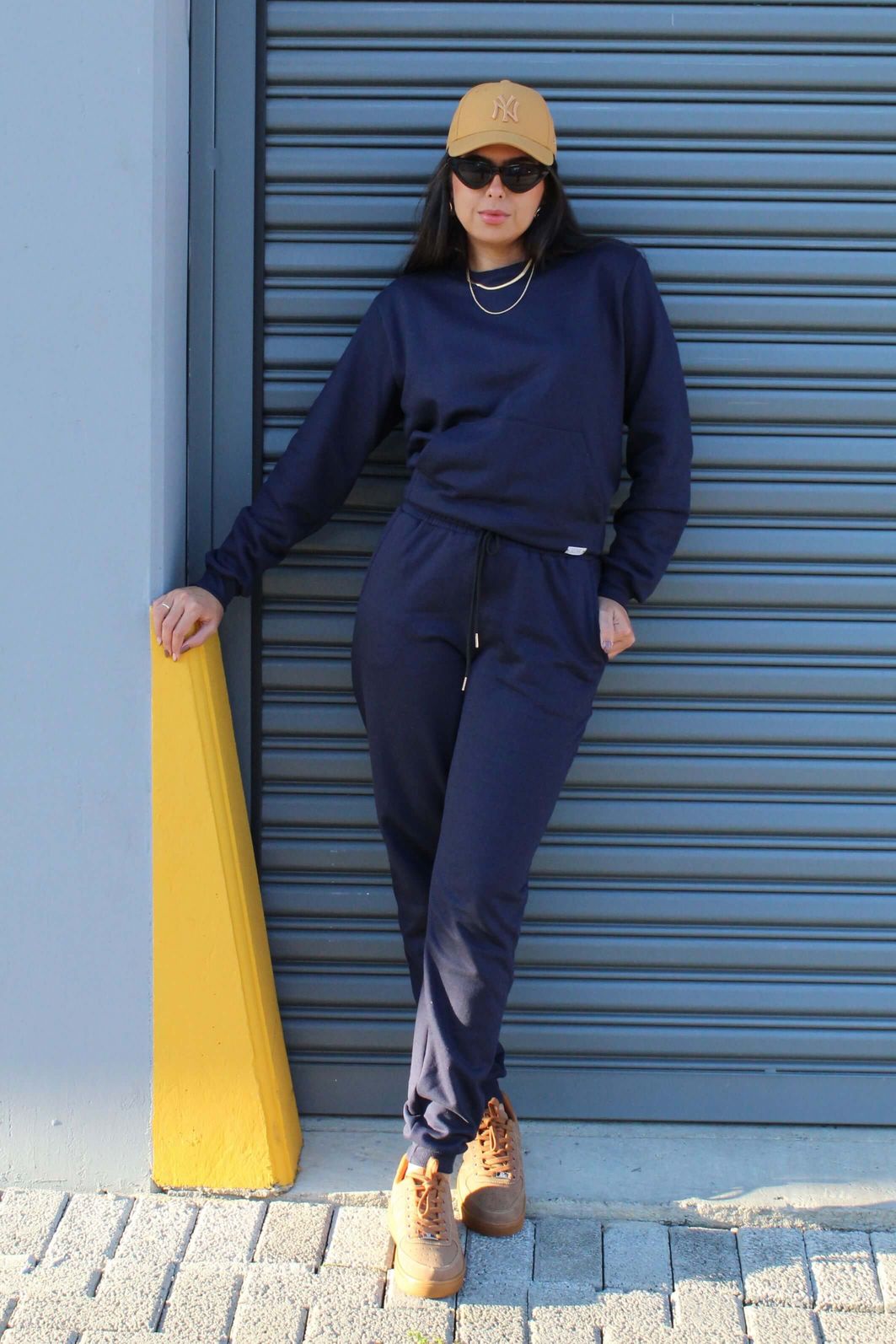 Conjunto moletom felpado flanelado feminino blusa manga longae calça jogger Calça jogger do Conjunto Soho com cós elástico, cordão ajustável e bolsos laterais.