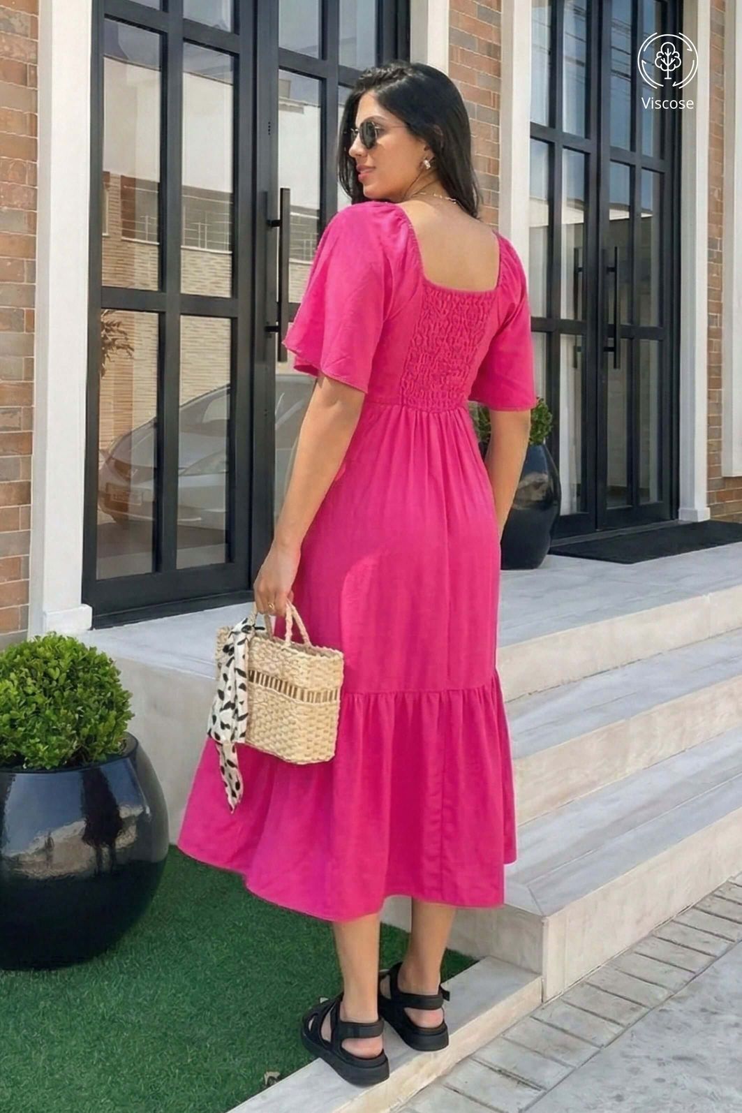 LEVE 2 VESTIDOS MIDI VISCOSE BRISI E GANHE DESCONTO ESPECIAL LEVE 2 VESTIDOS MIDI VISCOSE BRISI E GANHE DESCONTO ESPECIAL