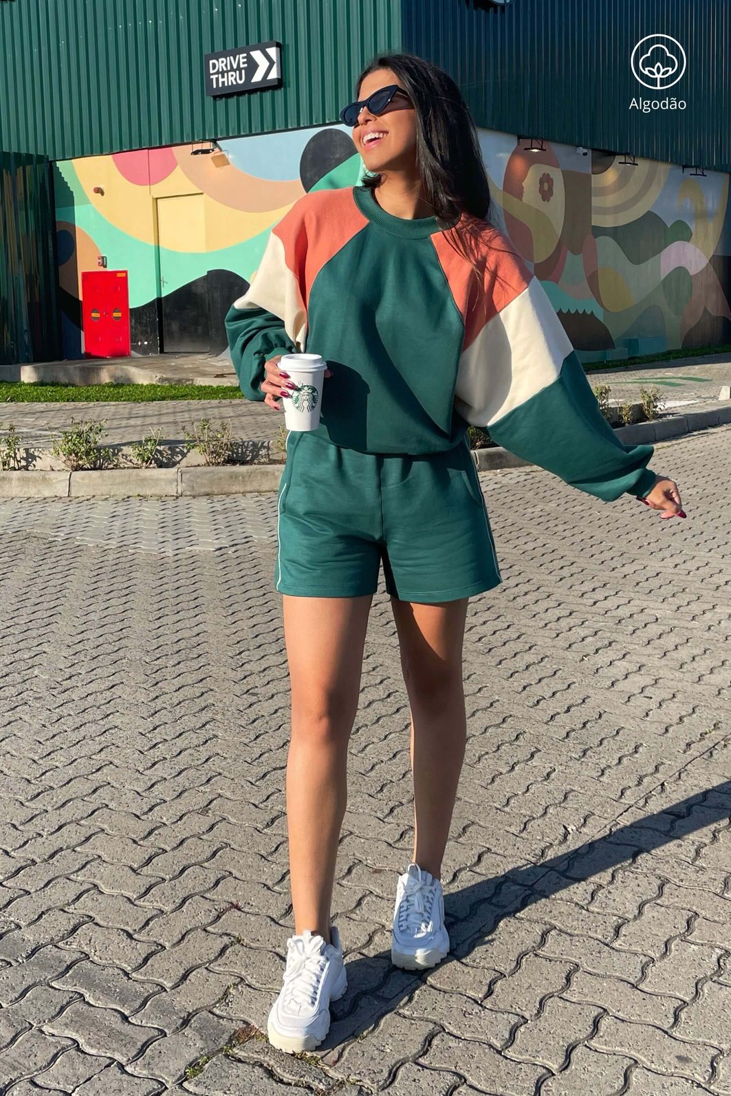 LEVE 3 MOLETONS FELPADOS | 2 CONJUNTOS MOLETONS SHORTS E GANHE 1 VESTIDO MOLETOM