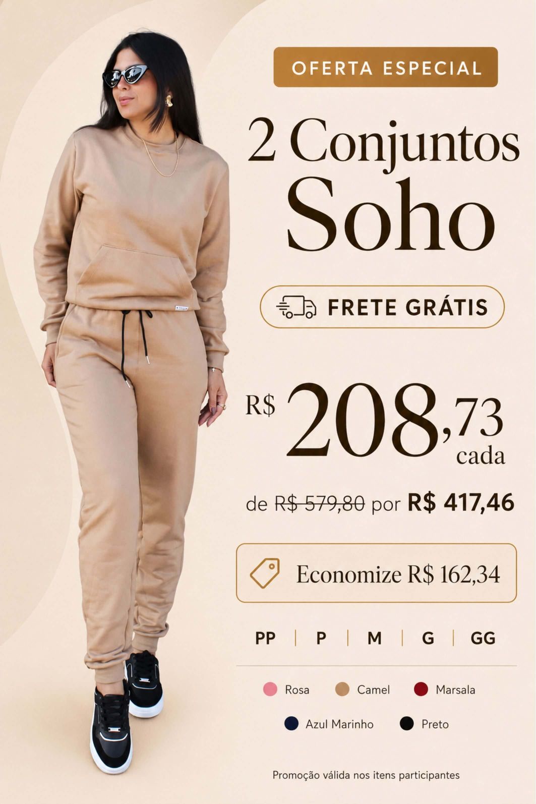 LEVE 2 CONJUNTOS MOLETONS FELPADOS ALGODÃO SOHO E GANHE DESCONTO ESPECIAL LEVE 2 CONJUNTOS MOLETONS FELPADOS ALGODÃO SOHO E GANHE DESCONTO ESPECIAL