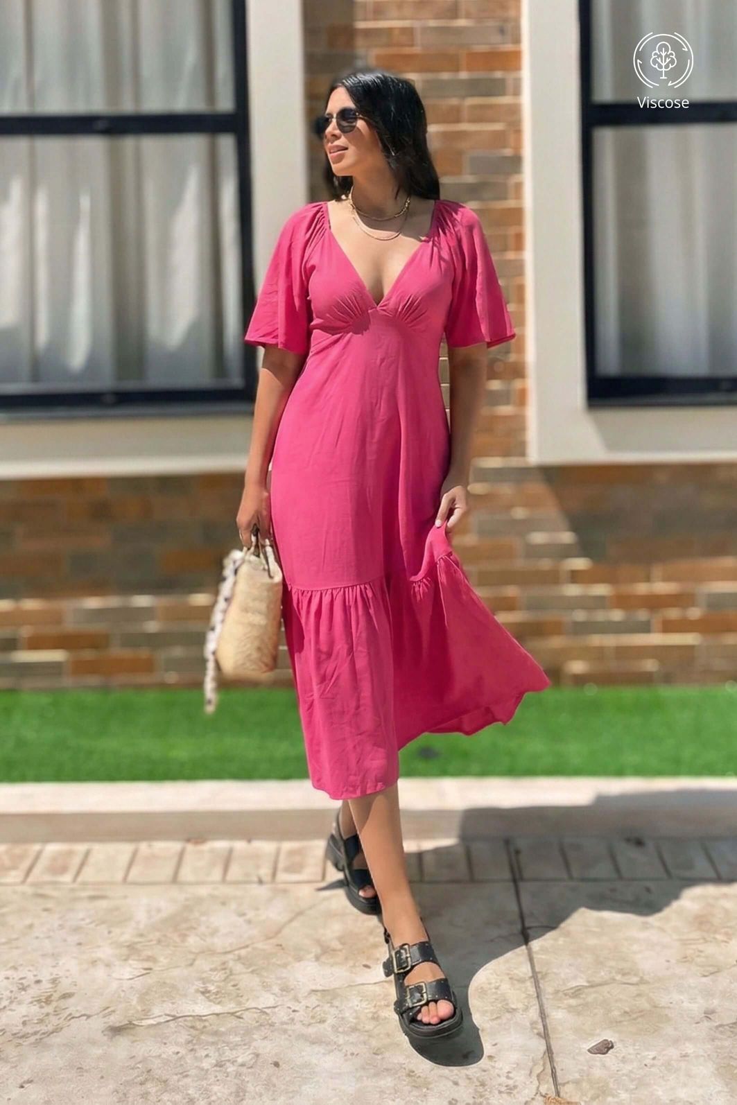LEVE 2 VESTIDOS MIDI VISCOSE BRISI E GANHE DESCONTO ESPECIAL LEVE 2 VESTIDOS MIDI VISCOSE BRISI E GANHE DESCONTO ESPECIAL
