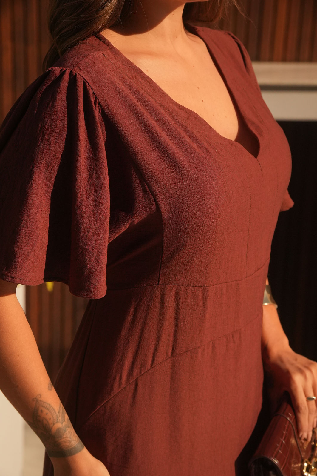 Vestido Sofia - Marrom Vestido Sofia - Marrom