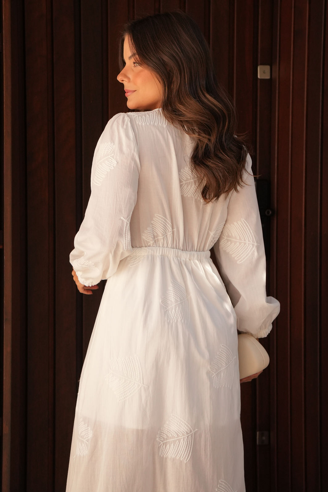 Vestido Malu - Branco Bordado de Algodão Vestido Malu - Branco Bordado de Algodão