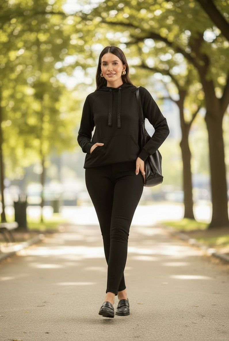 Calça Legging Molecotton - Preto Calça Legging Molecotton - Preto