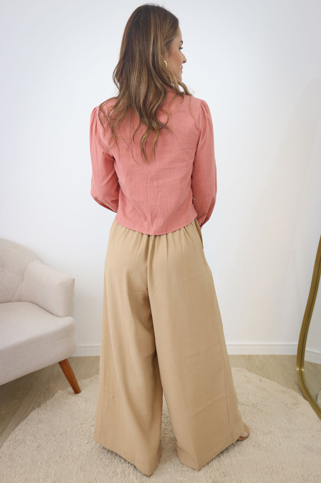 Camisa Alfaiataria com Bordado - Rosê Camisa Alfaiataria com Bordado - Rosê