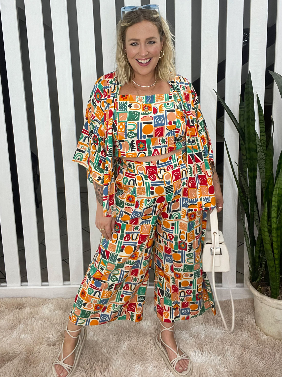 Kimono Sofia de Tecido de Viscose Estampado - Étnico Colorido Kimono Sofia de Tecido de Viscose Estampado - Étnico Colorido