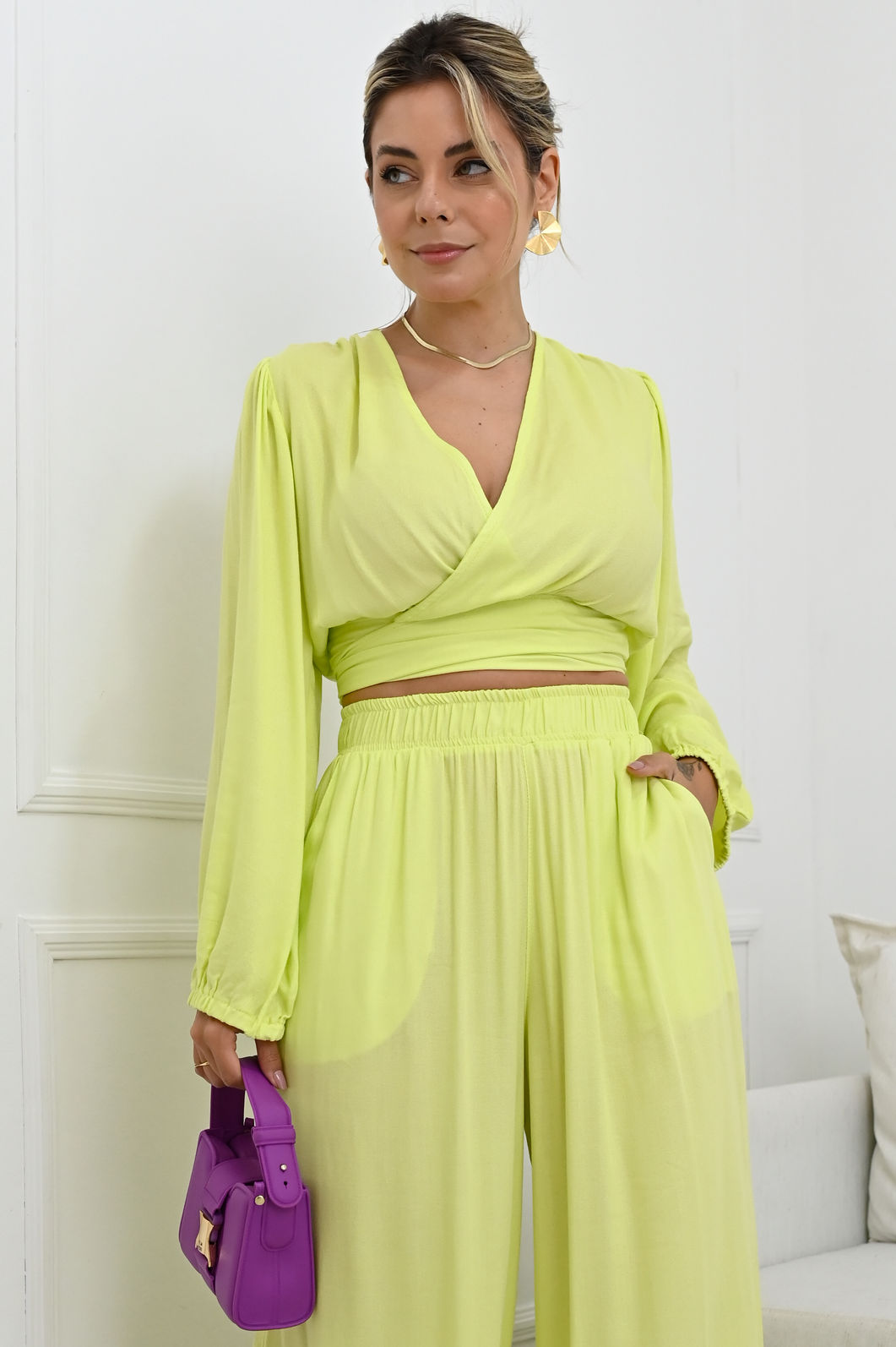 Blusa Isadora - Lima Blusa Isadora - Lima