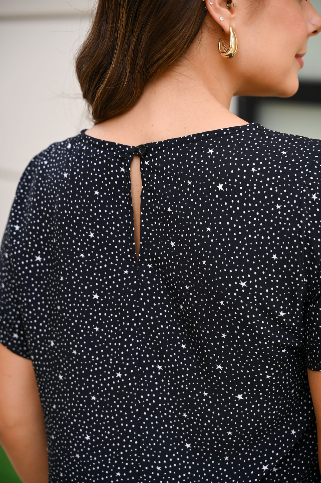 Vestido Ana Maria - Poá Estrelinhas Vestido Ana Maria - Poá Estrelinhas