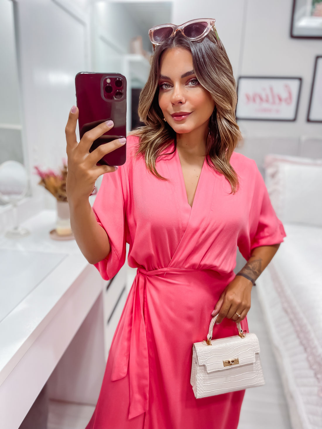 Vestido Lena - Coral Furtacor Vestido Lena - Coral Furtacor