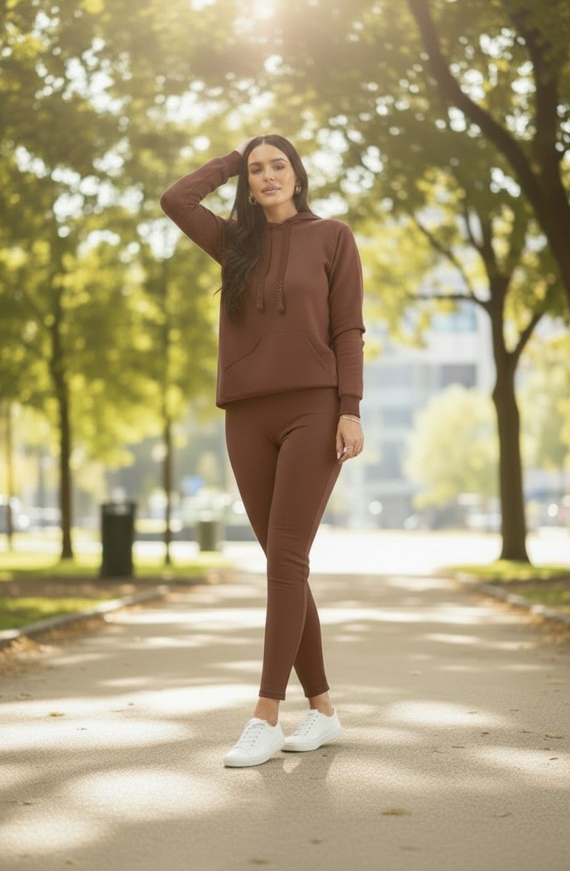 Calça Legging Molecotton - Marrom Calça Legging Molecotton - Marrom
