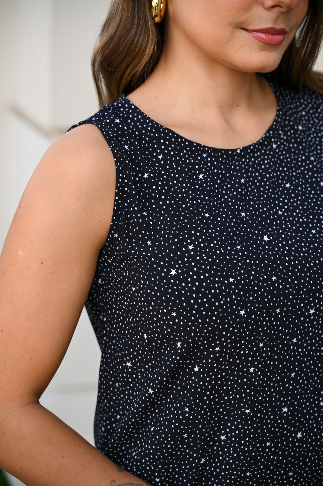 Vestido Ana Clara - Poá Estrelinhas Vestido Ana Clara - Poá Estrelinhas