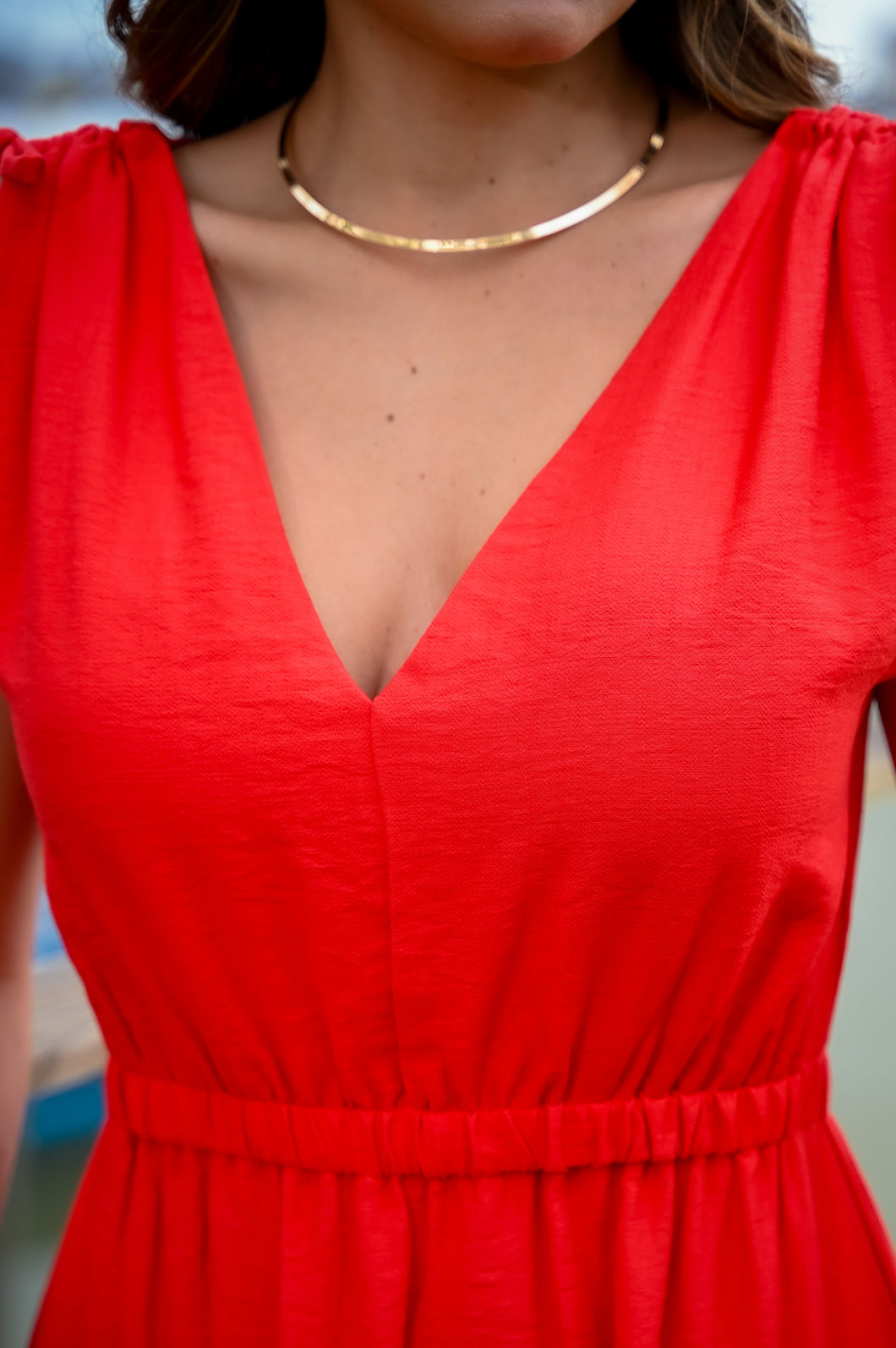 Vestido Casual Curto Emma - Vermelho Vestido Casual Curto Emma - Vermelho