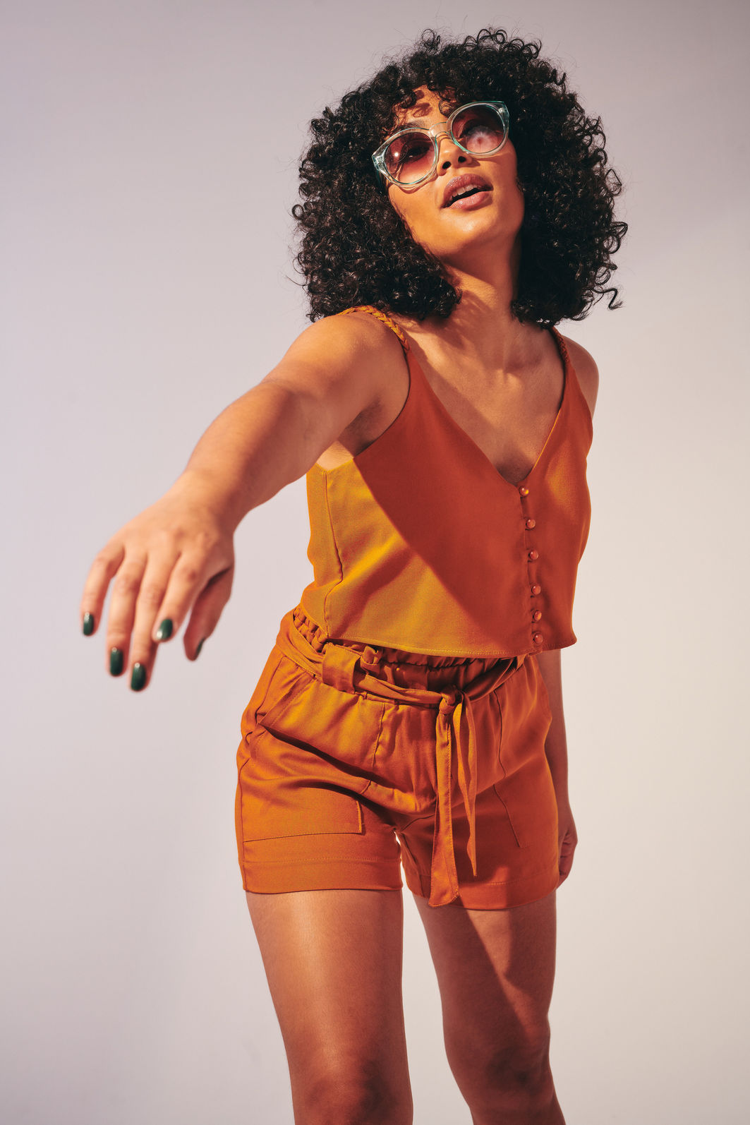 Shorts Ana Amarelo Queimado Shorts Ana Amarelo Queimado