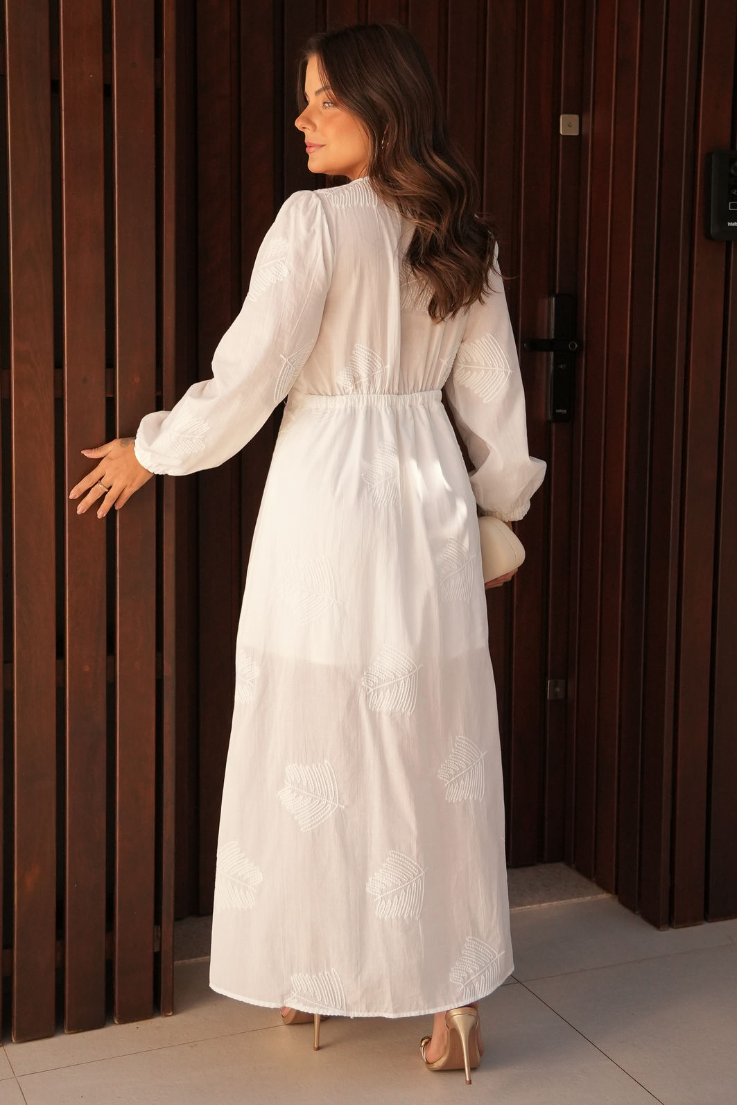 Vestido Malu - Branco Bordado de Algodão Vestido Malu - Branco Bordado de Algodão