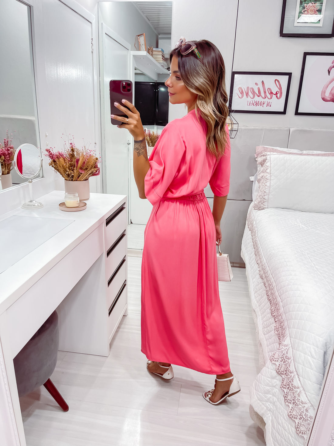 Vestido Lena - Coral Furtacor Vestido Lena - Coral Furtacor