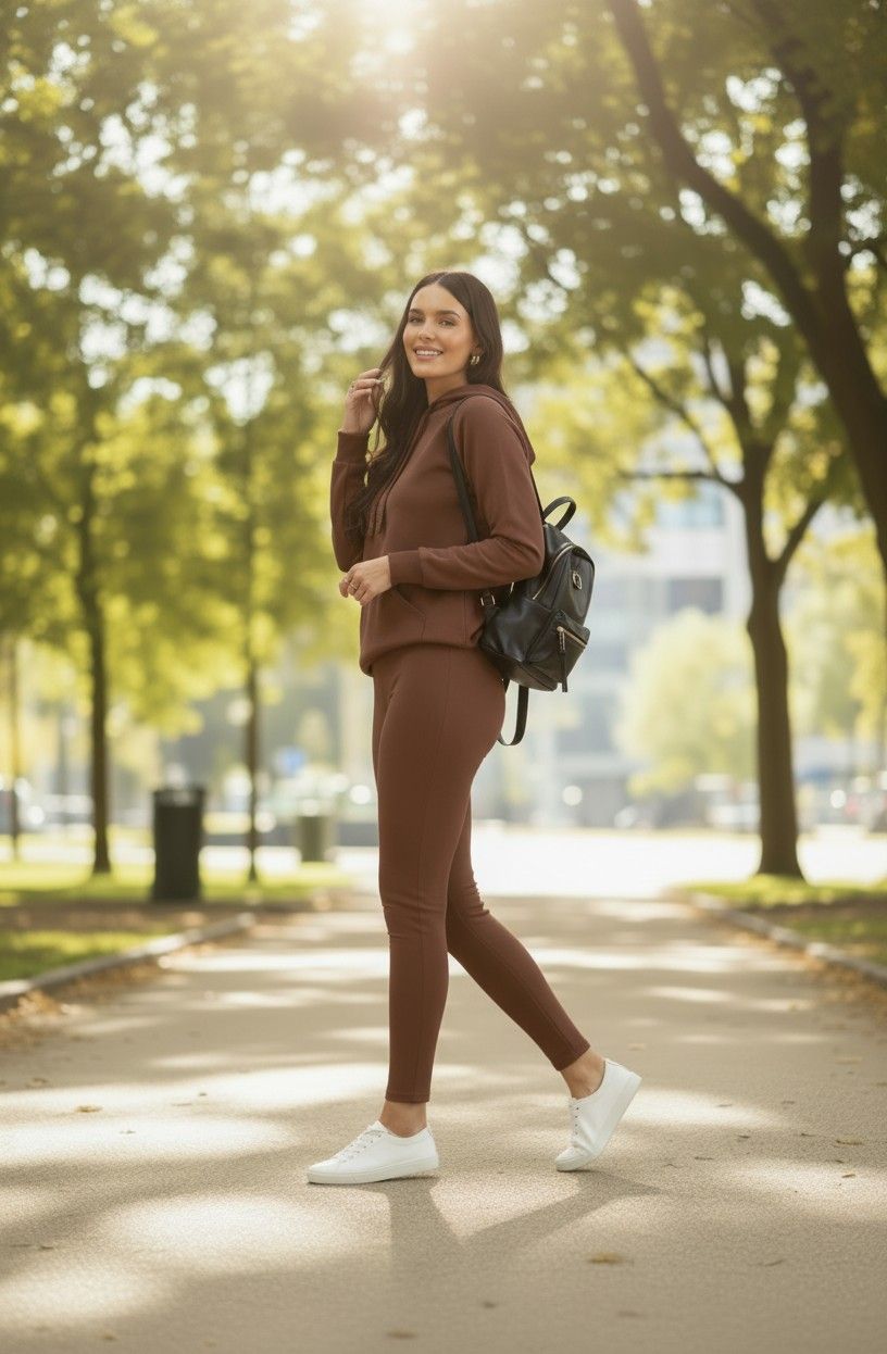 Calça Legging Molecotton - Marrom Calça Legging Molecotton - Marrom