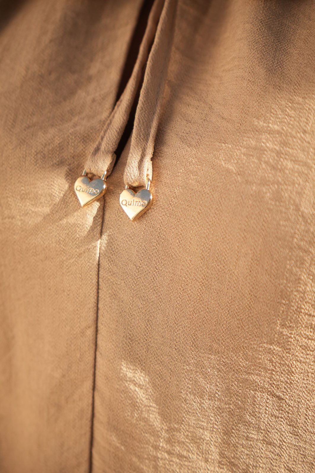 Vestido Norah - Bege Tecido Viscose e Poliamida Vestido Norah - Bege Tecido Viscose e Poliamida