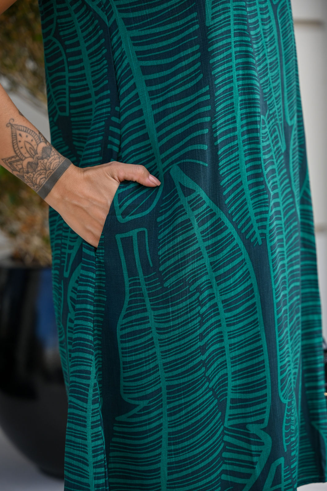 Vestido Ana Clara - Maxi Folhas Vestido Ana Clara - Maxi Folhas