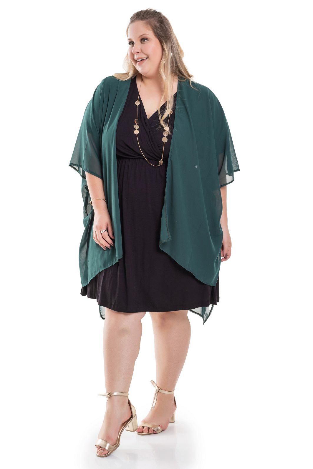 Plus size cheap kimono dress