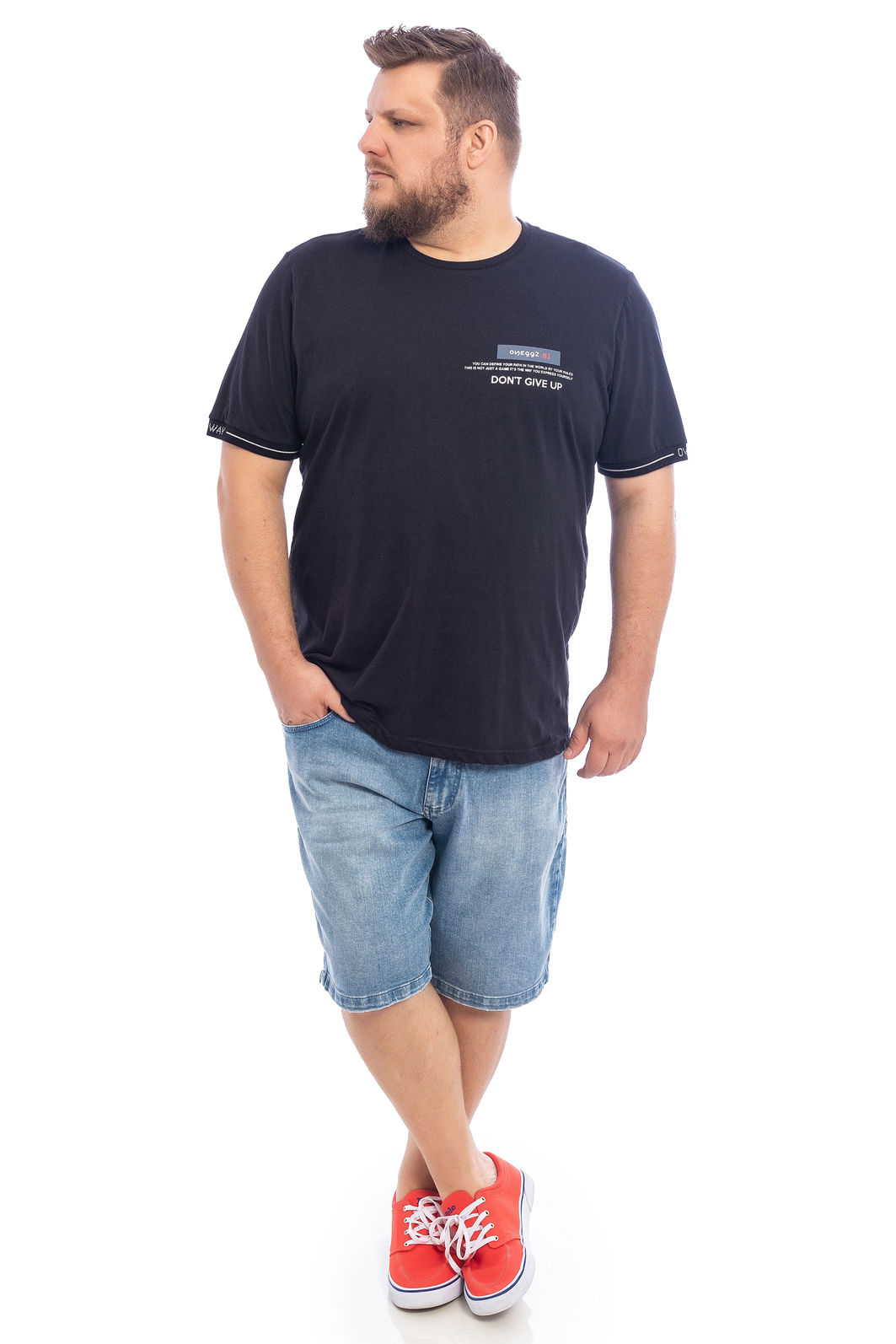 Grippon - A camiseta plus size masculina básica da BGO é a pedida