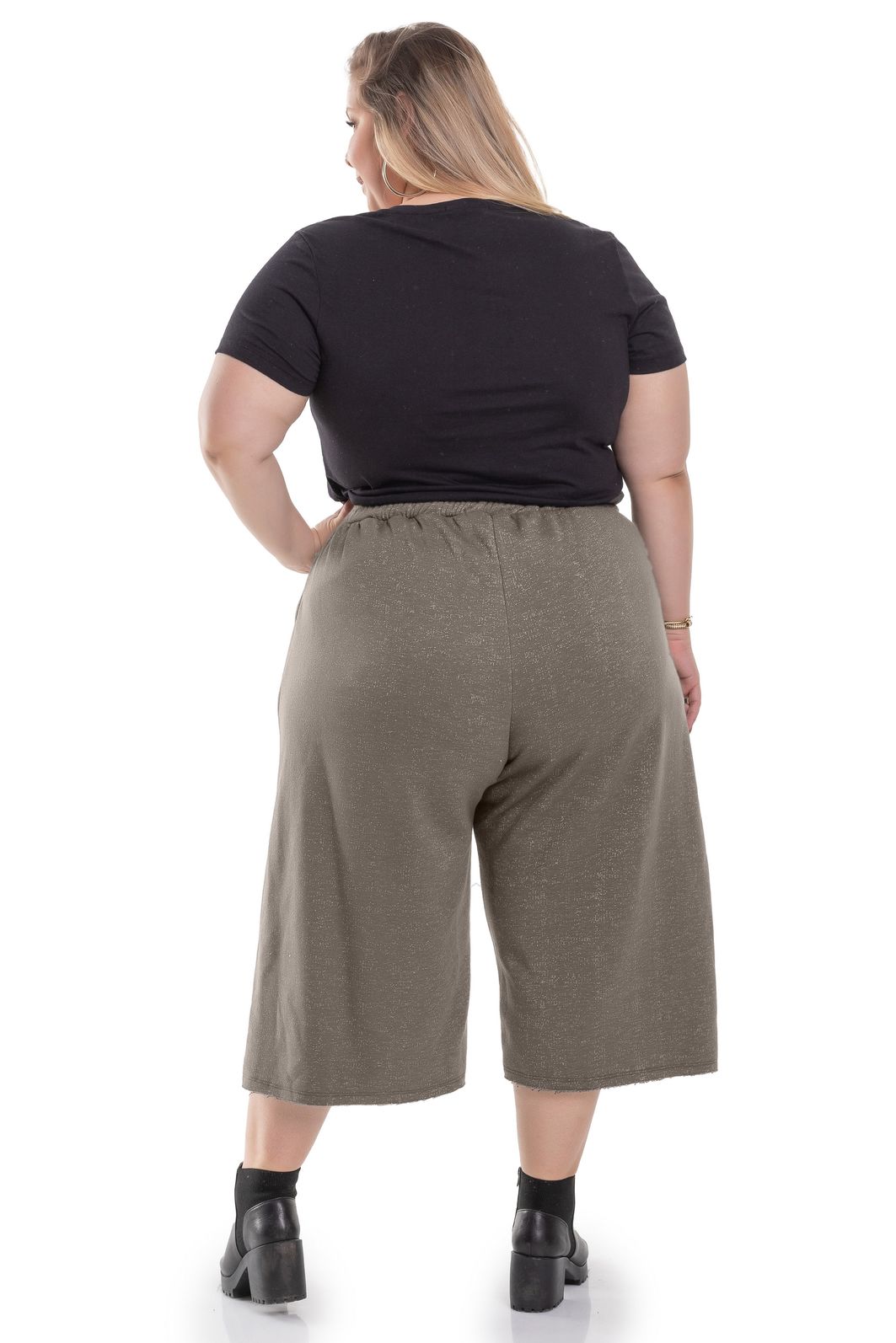 Bermuda de moletom 2025 feminina plus size