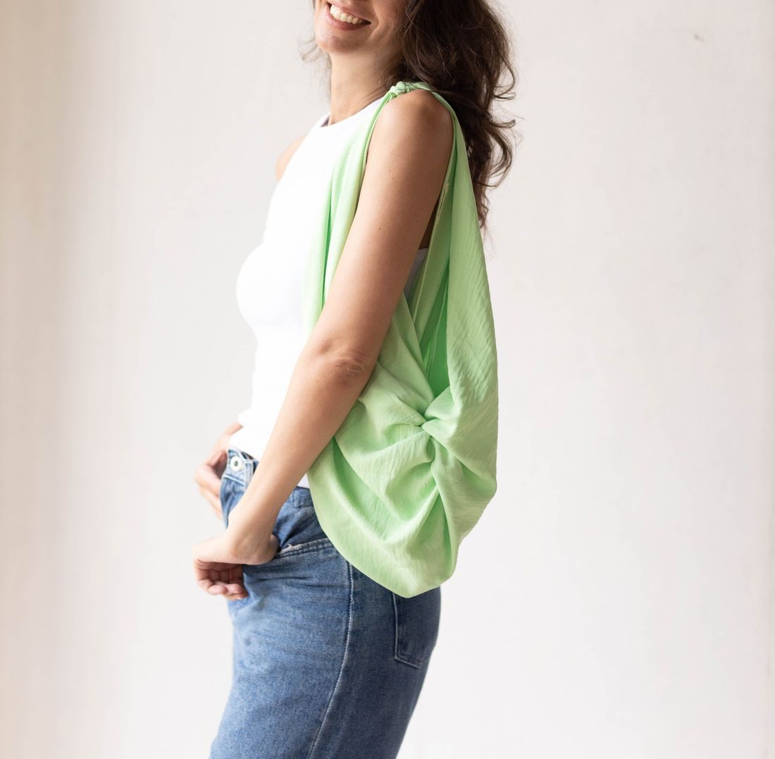 Bolsa Furoshiki Verde Menta