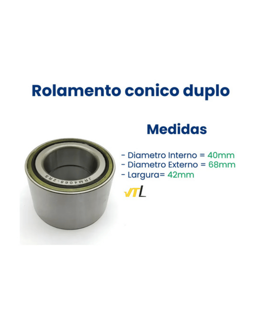JRM4068IT ROLAMENTO DE RODA CONICO DUPLO JRM4068IT ROLAMENTO DE RODA CONICO DUPLO