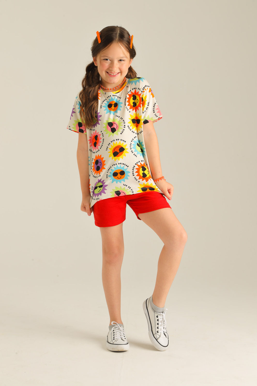 CAMISETA UNISSEX SOL COLORIDO