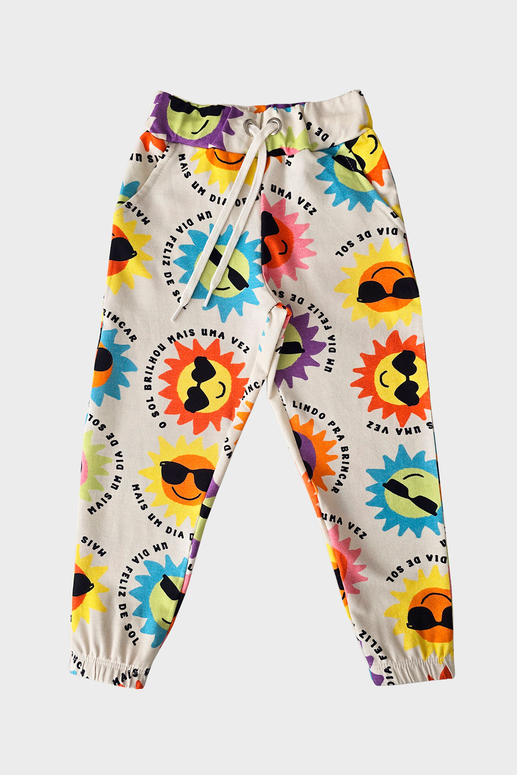 CALÇA UNISSEX MOLETINHO SOL COLORIDO