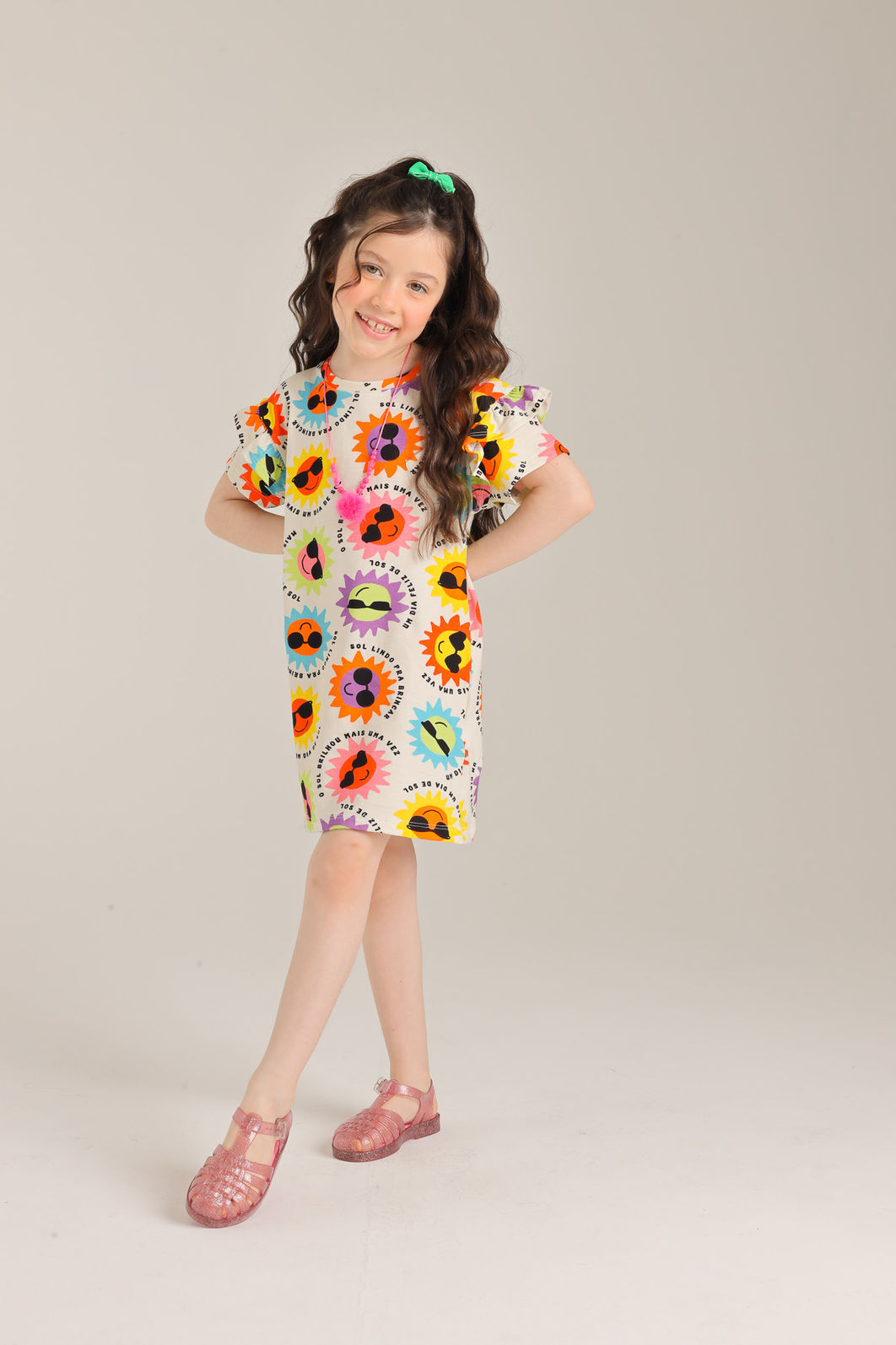 VESTIDO BABADOS SOL COLORIDO