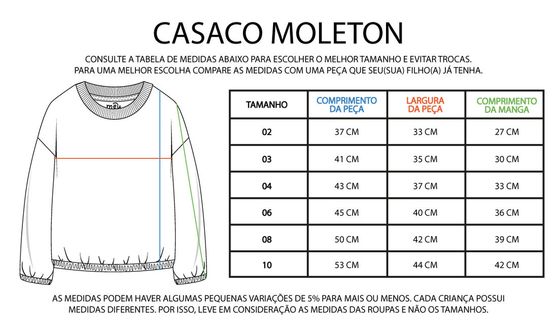 CASACO UNISSEX MOLETINHO CARINHAS
