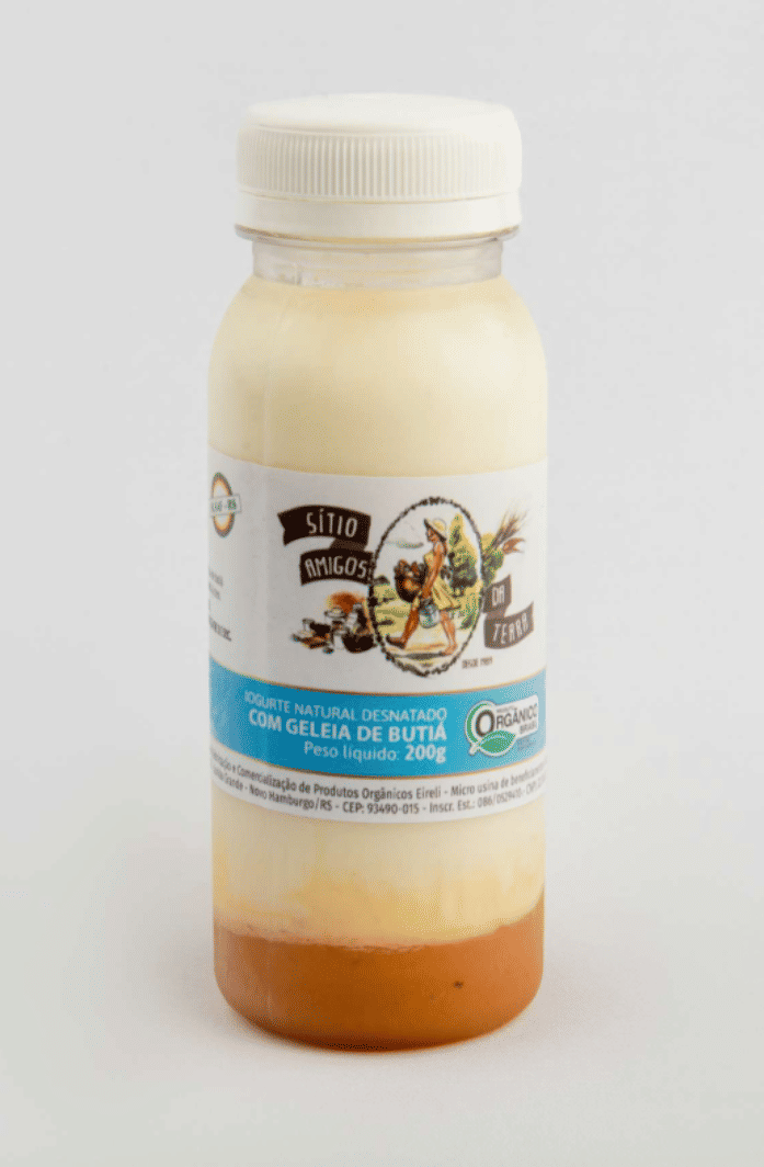 Iogurte Natural Desnatado Orgânico com Geleia de Butiá