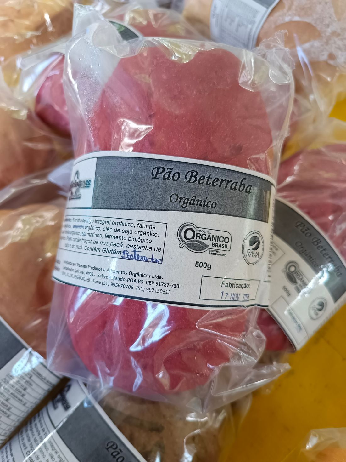 Pão de Beterraba Orgânico